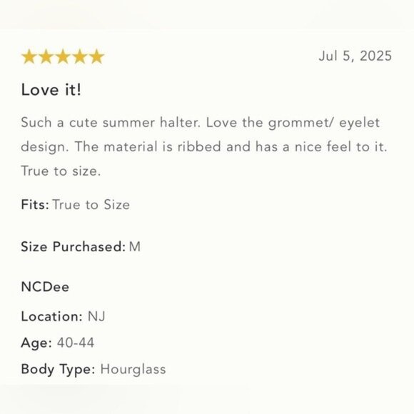 NWT Size S - Pilcro Scoop-Neck Grommet Halter Top (NWT US$ 58) - Picture 8 of 16